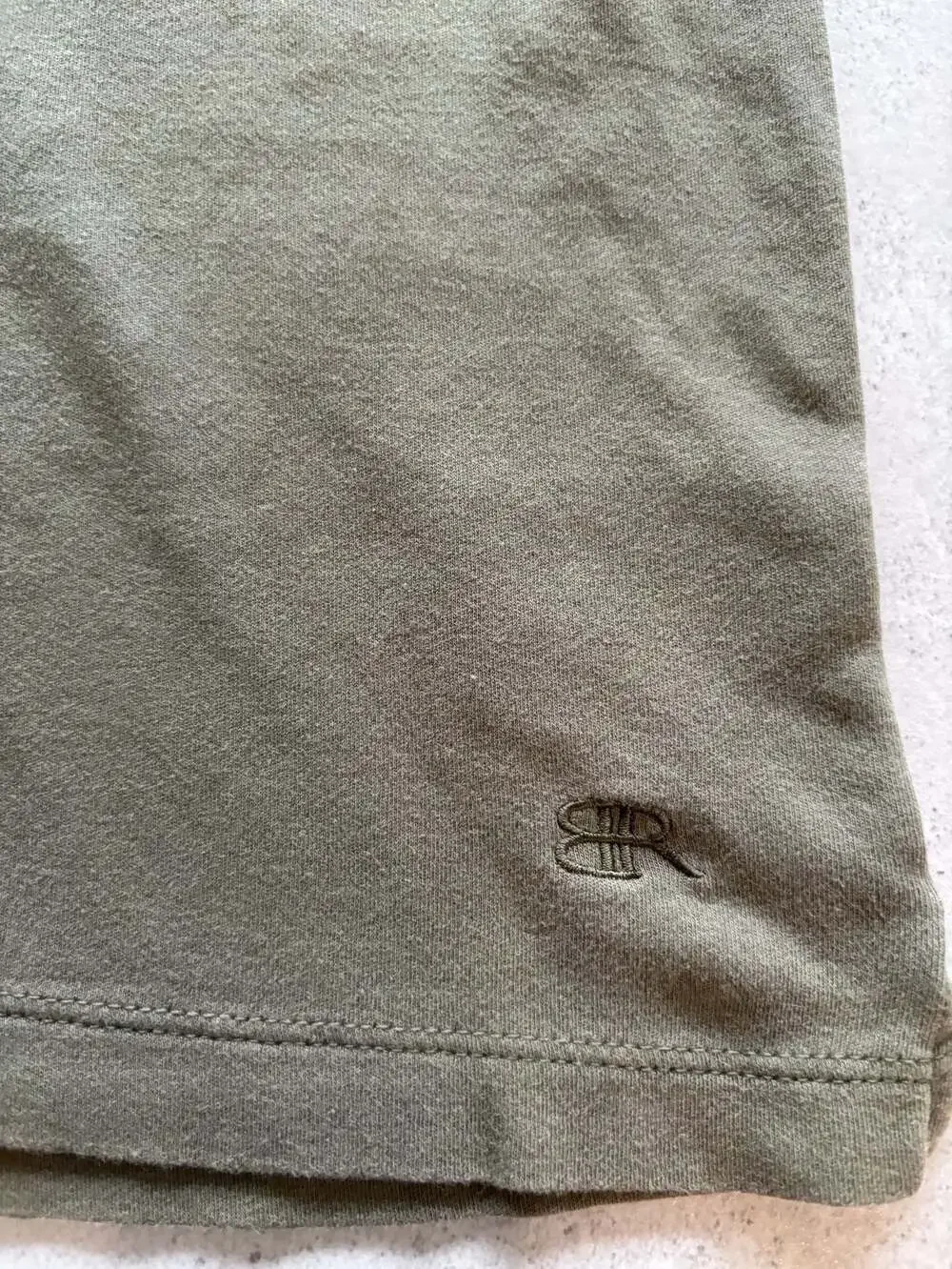 Banana Republic Luxe Touch Tee Mens XL Olive Green Short Sleeve Cotton T-Shirt